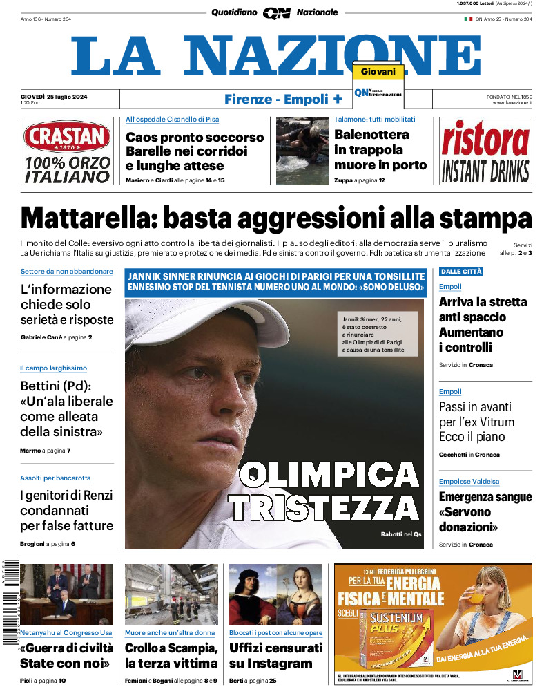 Prima-pagina-la nazione-edizione-di-oggi-20240725